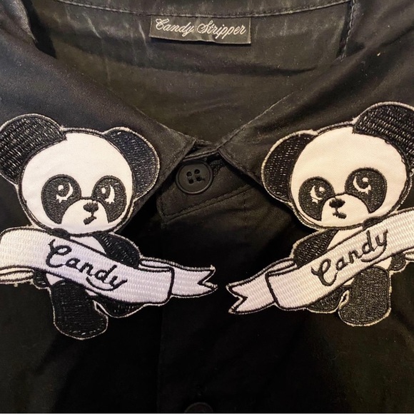 Candy Stripper panda shirt dress - Picture 4 of 4